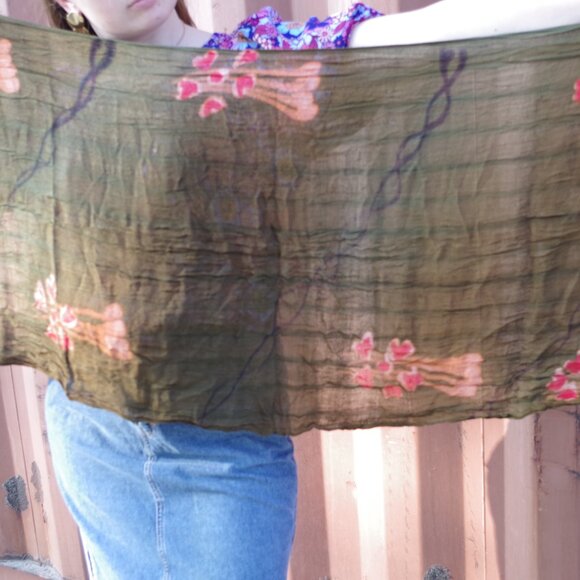 Beautiful Vintage Handmade Tie-dye Hand Woven Made In Indonesia - Picture 1 of 6
